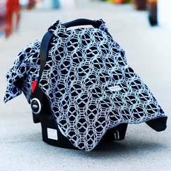 Carseat Canopy Baby Infant Car Seat Cover with Attachment Straps